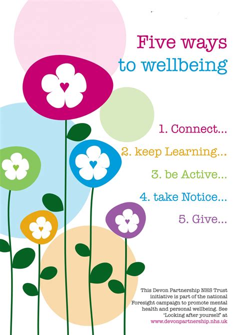 5 Ways To Wellbeing Poster Vrogue Co 5 Ways To Wellbeing Poster Vrogue Co