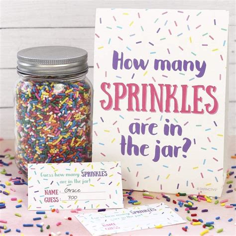 Add This Fun How Many Sprinkles In The Jar Game To Your Unisex Baby Add This Fun How Many Sprinkles In The Jar Game To Your Unisex Baby