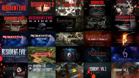 All Resident Evil Games In Order All Resident Evil Games In Order