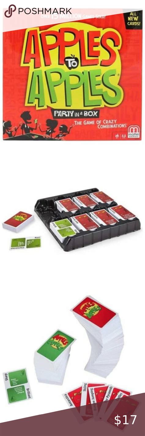 Apples To Apples Party Box The Game Of Hilarious Comparisons Card Apples To Apples Party Box The Game Of Hilarious Comparisons Card