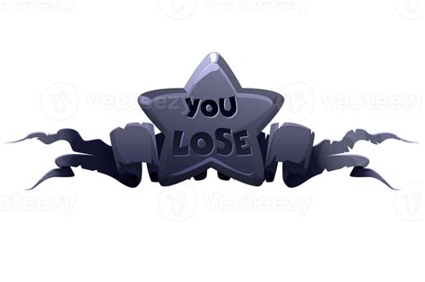 Black Star Badge You Lose Game Award Icon For 2D 18885244 Png Black Star Badge You Lose Game Award Icon For 2D 18885244 Png