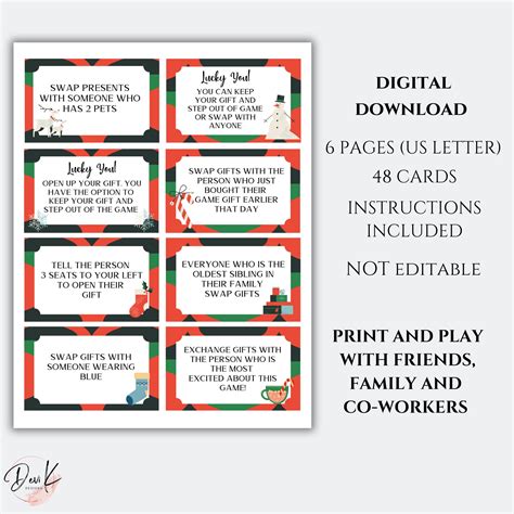 Christmas White Elephant Party Game Christmas Gift Exchange Game Christmas White Elephant Party Game Christmas Gift Exchange Game