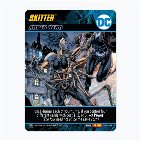 Dc Deck Building Game Skitter Promoo Card Cryptozoic Entertainment