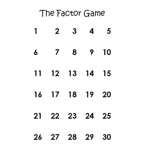 5 Factor Game Tips