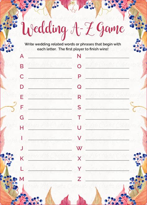 5 Free Wedding Shower Games