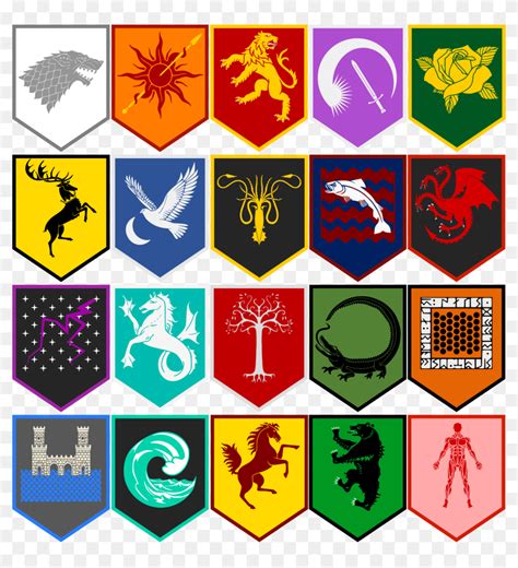 5 Game Thrones House Sigils