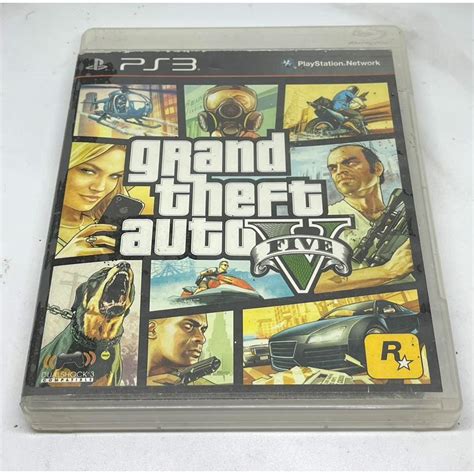 Grand Theft Auto V Ps3 Game R1 Us R2 Eur R3 Asia Shopee