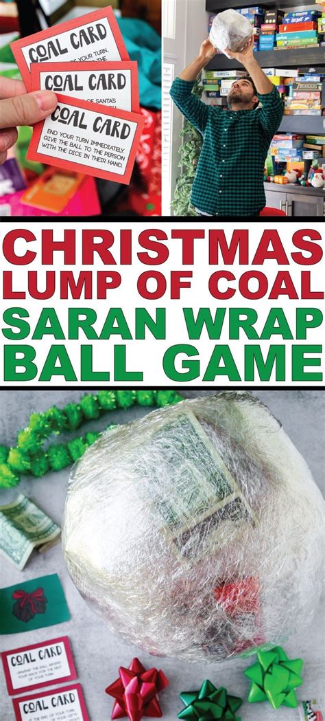 Hilarious Lump Of Coal Christmas Saran Wrap Game Fun Family Christmas