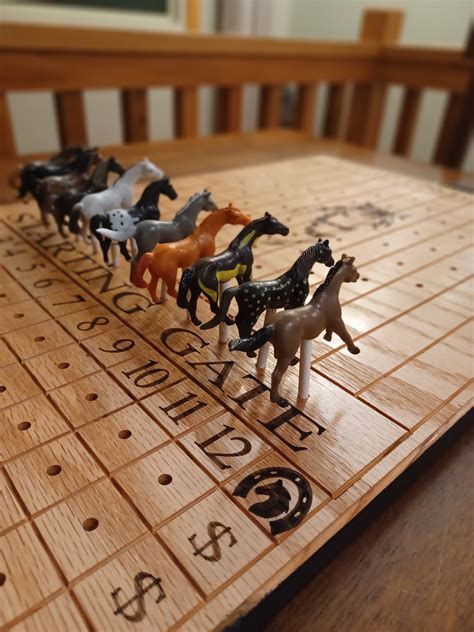 Horse Racing Game Board Etsy