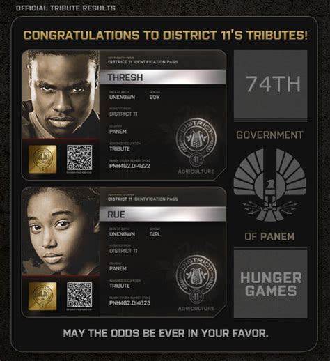 District 11 Hunger Games Tribute