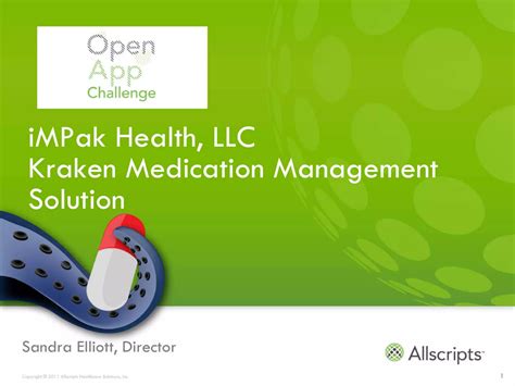 Impak Health Kraken Allscripts Open App Challenge Ppt Impak Health Kraken Allscripts Open App Challenge Ppt