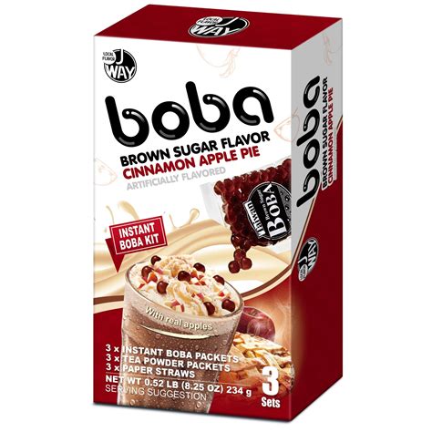 J Way Instant Boba Cinnamon Apple Pie Tea 3 Drink Kit Walmart Com J Way Instant Boba Cinnamon Apple Pie Tea 3 Drink Kit Walmart Com