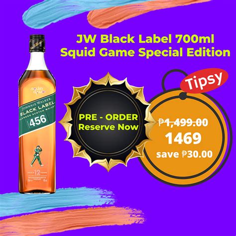 Johnnie Walker Black Label 700Ml Squid Game Special Edition Tipsy Johnnie Walker Black Label 700Ml Squid Game Special Edition Tipsy