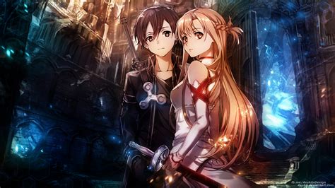 Kirito And Asuna Sword Art Online Hd Wallpaper Kirito And Asuna Sword Art Online Hd Wallpaper