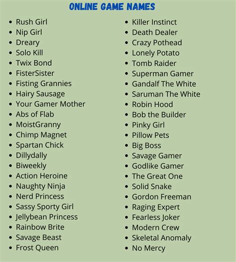 5 Nickname Tips