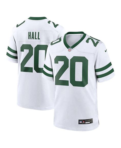 Nike Men S Breece Hall White New York Jets Legacy Player Game Jersey Nike Men S Breece Hall White New York Jets Legacy Player Game Jersey