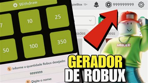 Novo Gerador De Robux Gr Tis Youtube