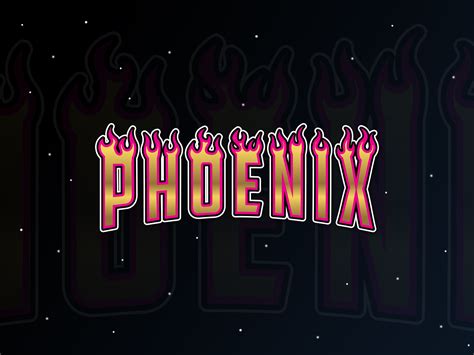 Phoenix Lettering By Blueasarisandi On Dribbble Phoenix Lettering By Blueasarisandi On Dribbble