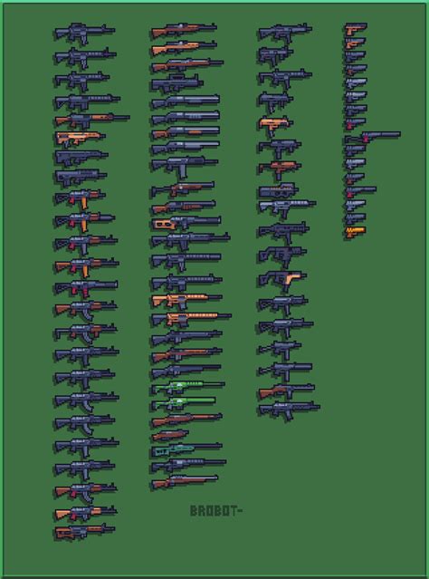 Pixel Art Of All Guns Currently In Game R Escapefromtarkov Pixel Art Of All Guns Currently In Game R Escapefromtarkov