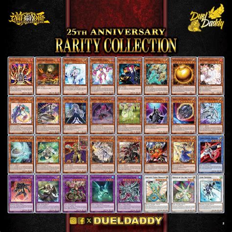 Ra01 Tcg 25Th Anniversary Rarity Collection Full Set List Gallery R