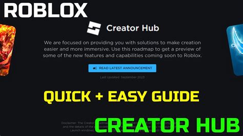 Roblox Creator Hub Roblox Creator Hub