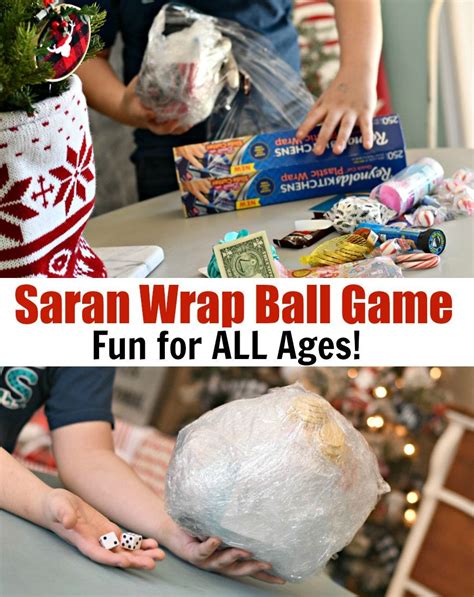 Saran Wrap Ball Game Fun Christmas Party Activity Saran Wrap Ball Game Fun Christmas Party Activity