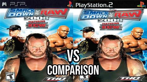 Smackdown Vs Raw 2008 Psp Vs Ps2 Youtube Smackdown Vs Raw 2008 Psp Vs Ps2 Youtube