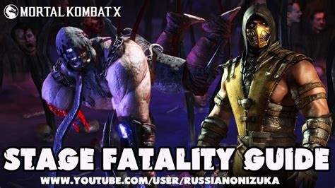 Stage Fatality Guide Scorpion Mortal Kombat X Youtube Stage Fatality Guide Scorpion Mortal Kombat X Youtube