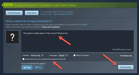 Steam Reviews Guide