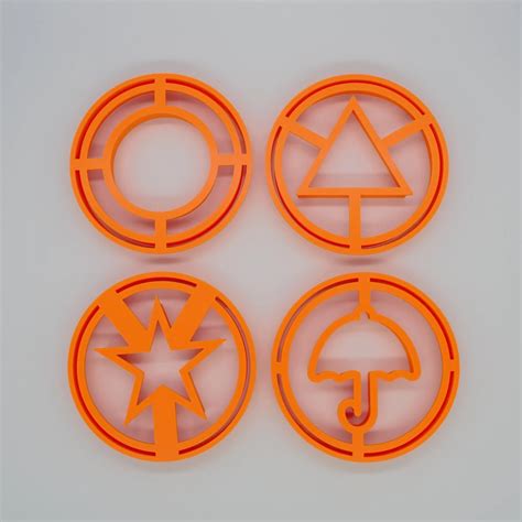 The Dalgona Candy Challenge At Home Squid Game Cookie Cutter Set