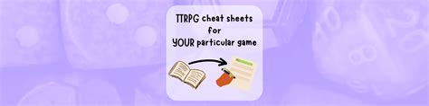 Tips And Tricks Making Effective Ttrpg System Cheat Sheets For Your Tips And Tricks Making Effective Ttrpg System Cheat Sheets For Your