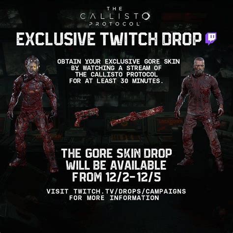 Twitch Drops How To Get The Gore Skin The Callisto Protocol Game8 Twitch Drops How To Get The Gore Skin The Callisto Protocol Game8