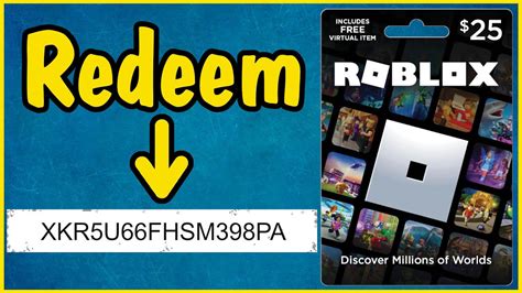 Redeem Robux on Roblox